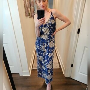 NWOT LUSH Pretty Blue Dress Floral Print - SIZE M